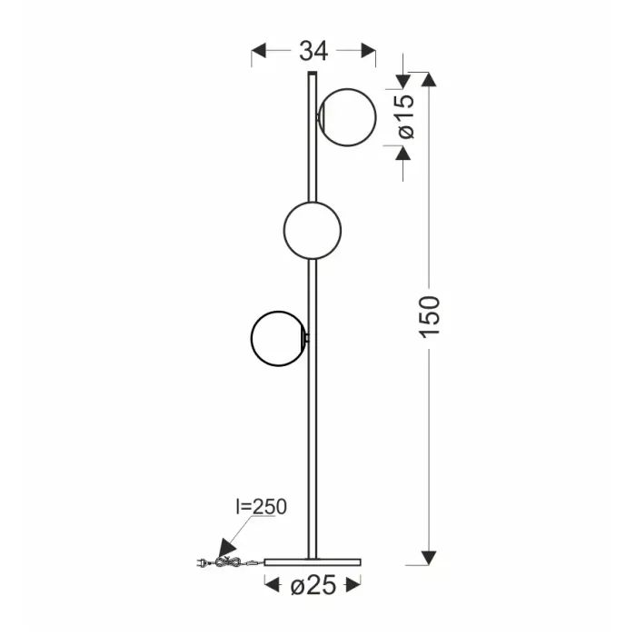 Торшер Candellux 53-01238 Kama (53-01238) изображение 4