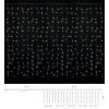 Гірлянда Delux Curtain С 320LED 3х3 м білий/прозорий IP20 (90017998) зображення 2