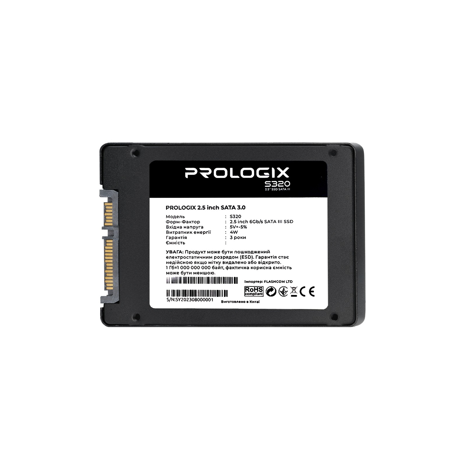 Накопичувач SSD 2.5" 120GB Prologix (PRO120GS320) зображення 3