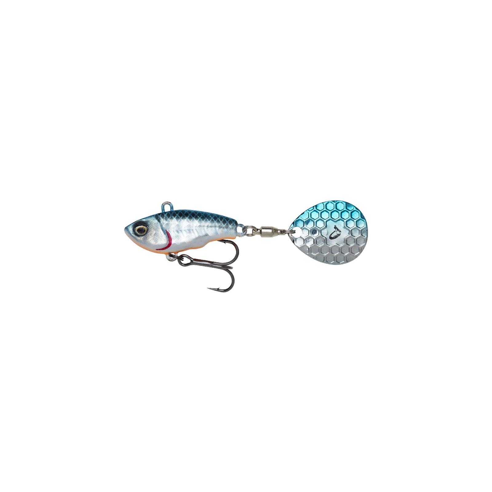 Блесна Savage Gear Fat Tail Spin 80mm 24.0g Blue Silver (1854.44.12)
