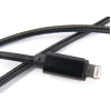 Дата кабель USB 2.0 AM to Lightning 0.2m black Dengos (NTK-L-SHRT-BLACK) изображение 2