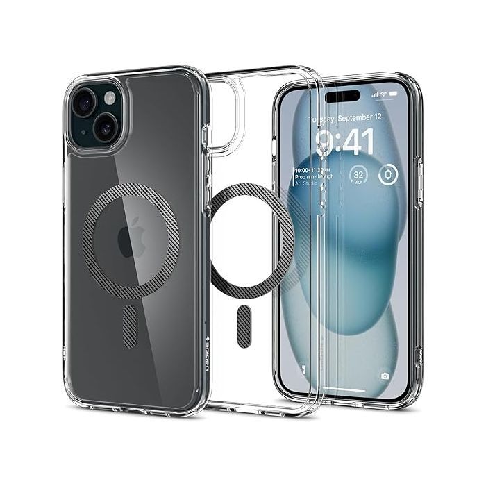 Чехол для мобильного телефона Spigen Apple iPhone 15 Ultra Hybrid MagFit Carbon Fiber (ACS06805) изображение 2