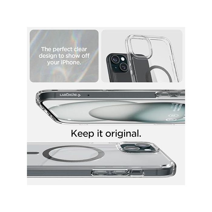 Чехол для мобильного телефона Spigen Apple iPhone 15 Ultra Hybrid MagFit Carbon Fiber (ACS06805) изображение 5