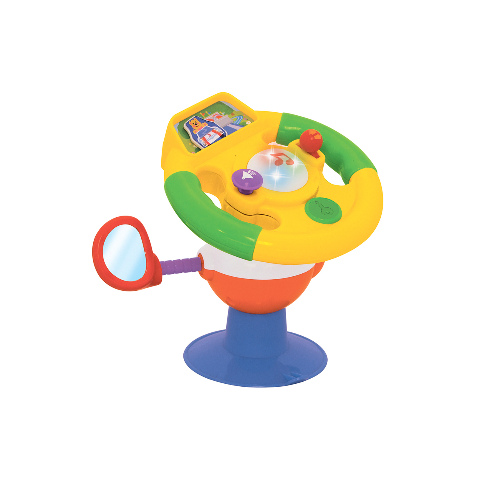 Развивающая игрушка Kiddi Smart на присоске – Умный руль (украинский) (063420) изображение 2