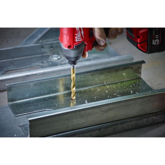 Сверло Milwaukee по металлу RedHEX HSS-G TiN, 8 мм (5шт) (4932478183) изображение 2