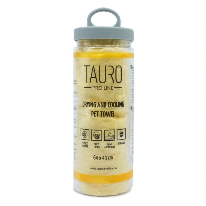 Полотенце для животных Tauro Pro Line для сушки и охлаждения 64х43 см желтый (JOY63240)