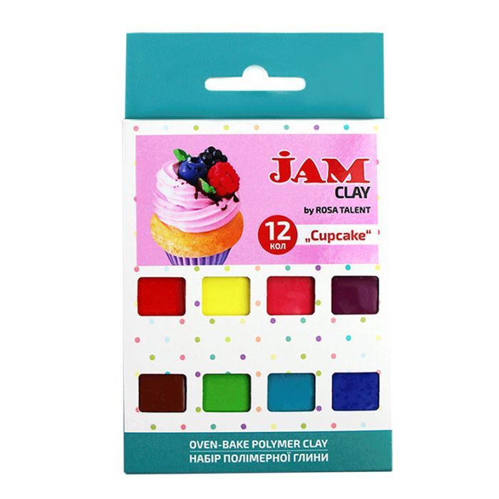 Пластика Jam Clay Rosa Talent Cup cake 12 шт х 20 г (4823098521044)