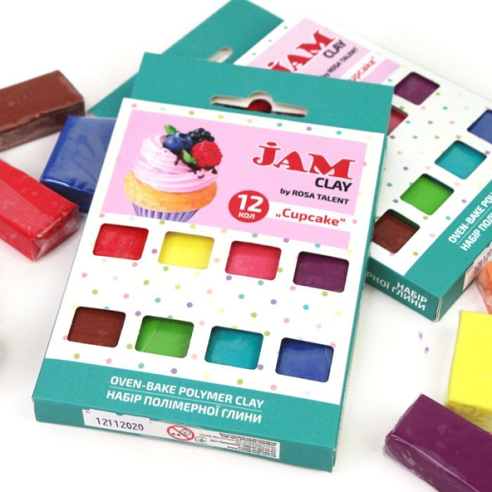 Пластика Jam Clay Rosa Talent Cup cake 12 шт х 20 г (4823098521044) зображення 2