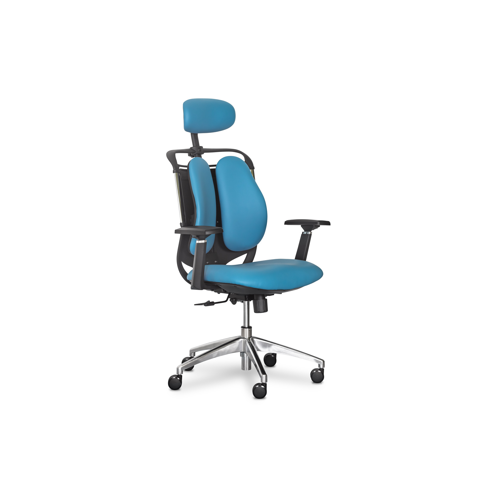 Офісне крісло Mealux Testa Duo Blue (Y-552 KBL Duo) зображення 3
