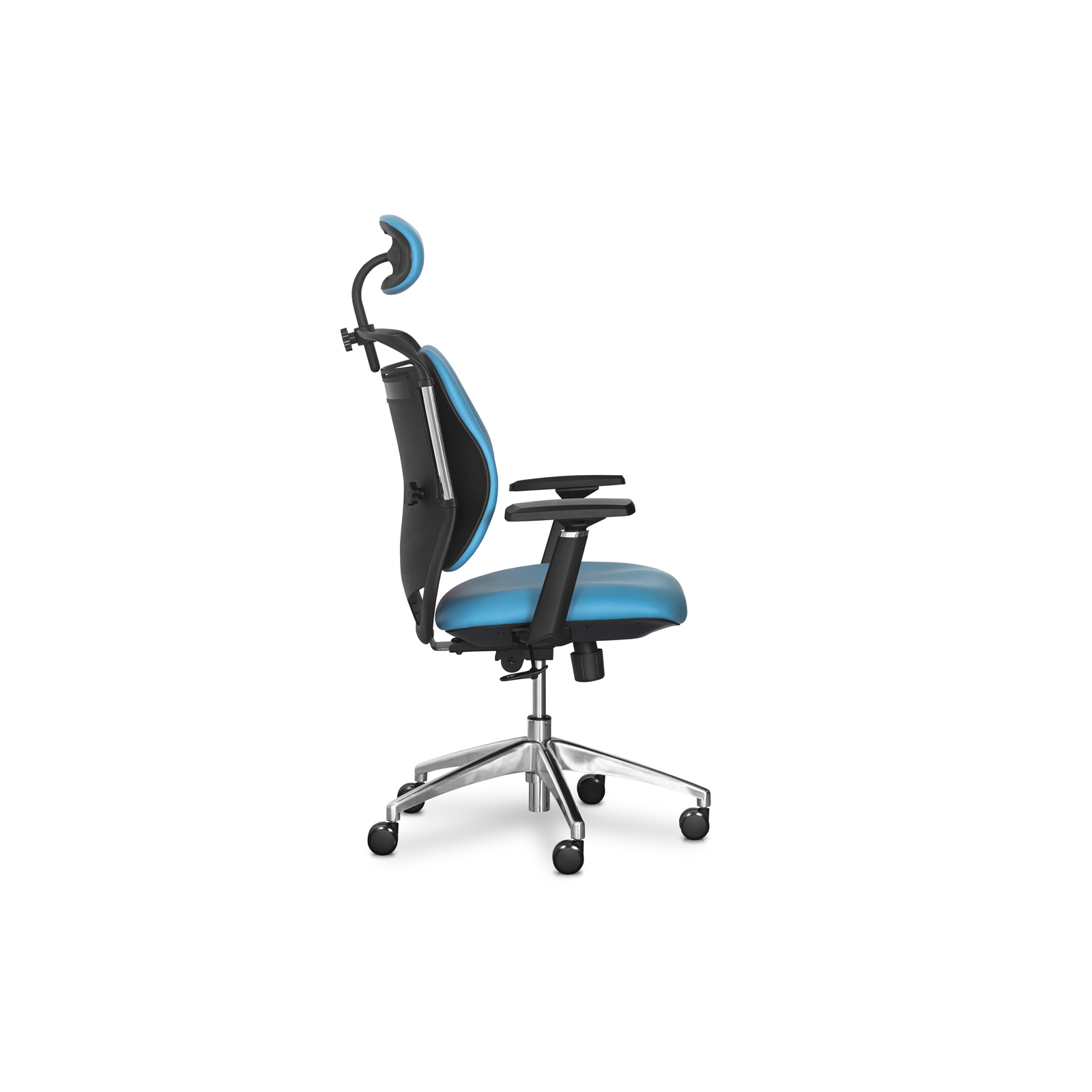 Офісне крісло Mealux Testa Duo Blue (Y-552 KBL Duo) зображення 4
