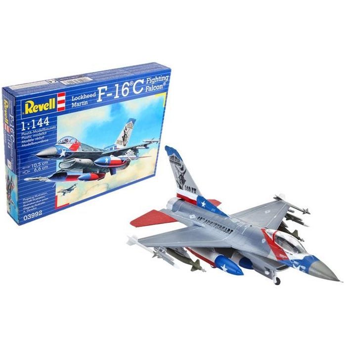 Сборная модель Revell Истребитель F-16C Fighting Falcon уровень 4 масштаб 1:144 (RVL-03992) изображение 2