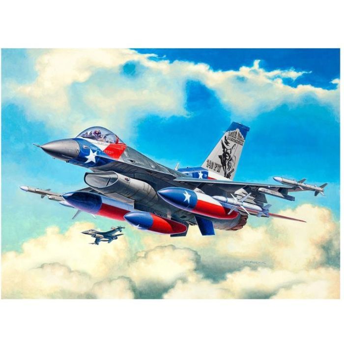 Сборная модель Revell Истребитель F-16C Fighting Falcon уровень 4 масштаб 1:144 (RVL-03992) изображение 5