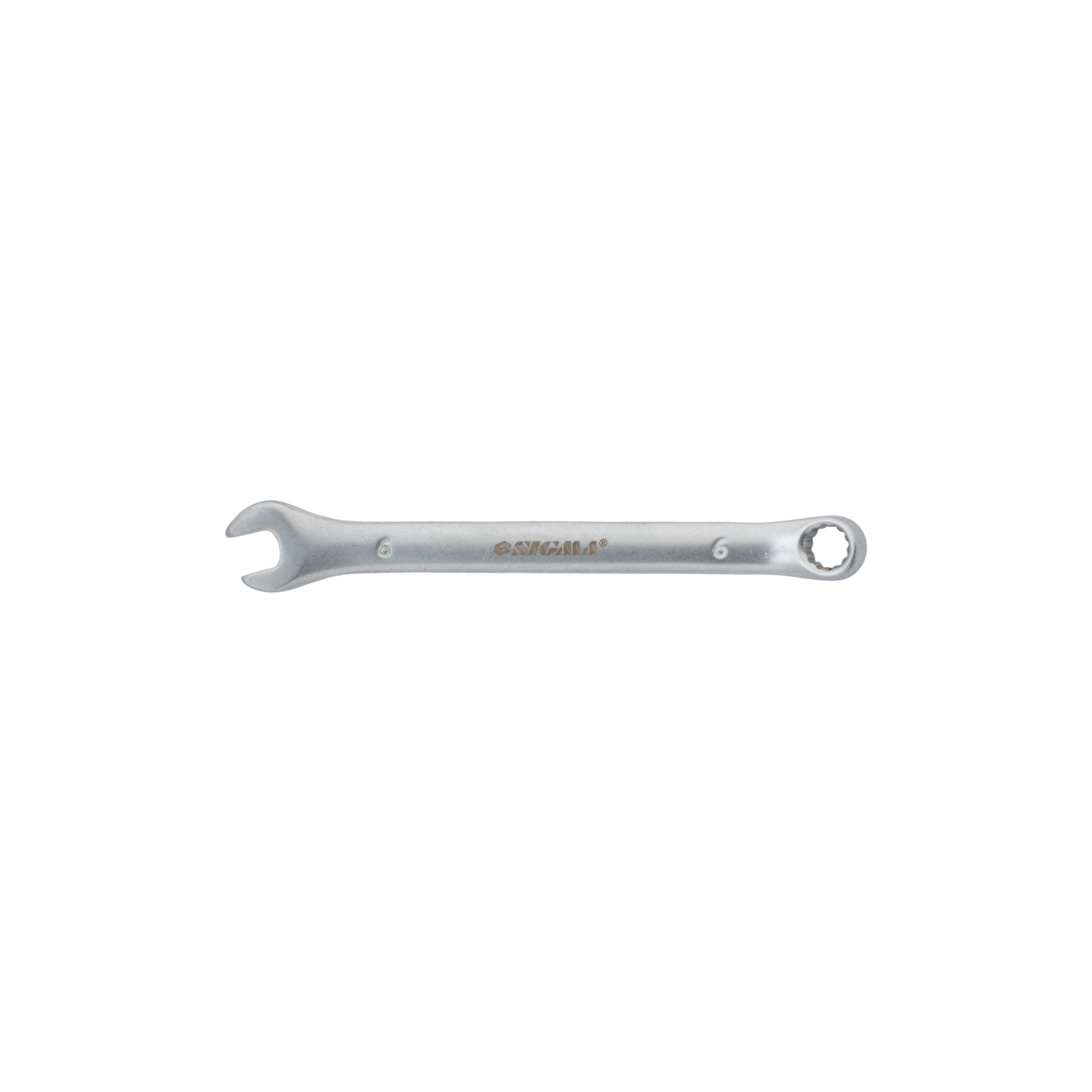 Ключ Sigma ріжково-накидний 16мм CrV satine з підвісом (6021611)