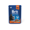 Вологий корм для кішок Brit Premium з лососем для стерилізованих 100 г (8595602548460)