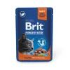 Влажный корм для кошек Brit Premium с лососем для стерилизованных 100 г (8595602548460)