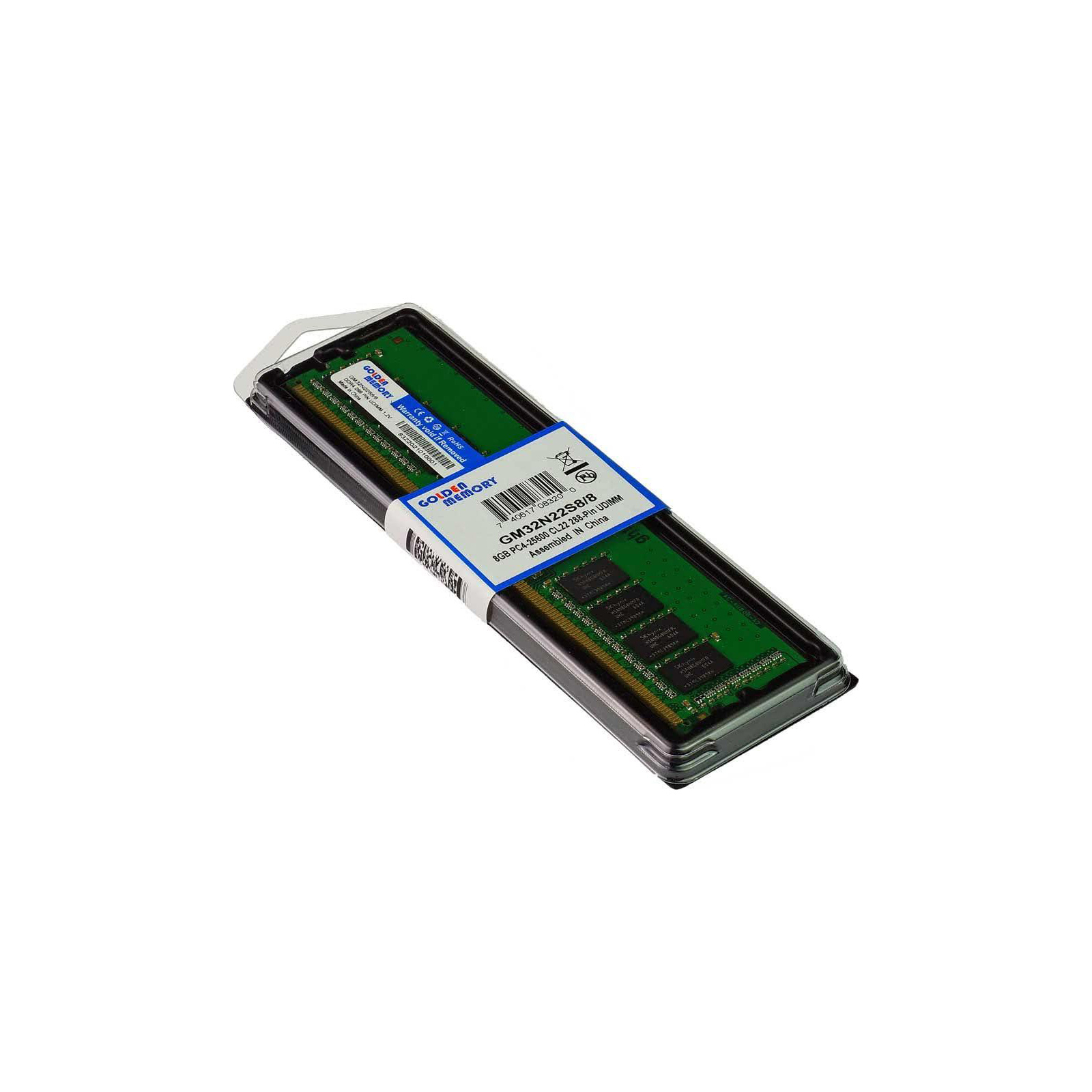 Модуль памяти для компьютера DDR4 8GB 3200 MHz Golden Memory (GM32N22S8/8) изображение 2