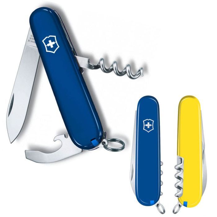 Нож Victorinox Waiter Ukraine 84 мм Синьо-жовтий (0.3303.2.8)