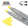Художественный маркер Marvy двусторонний 1900B-S Желтый (752481291056)