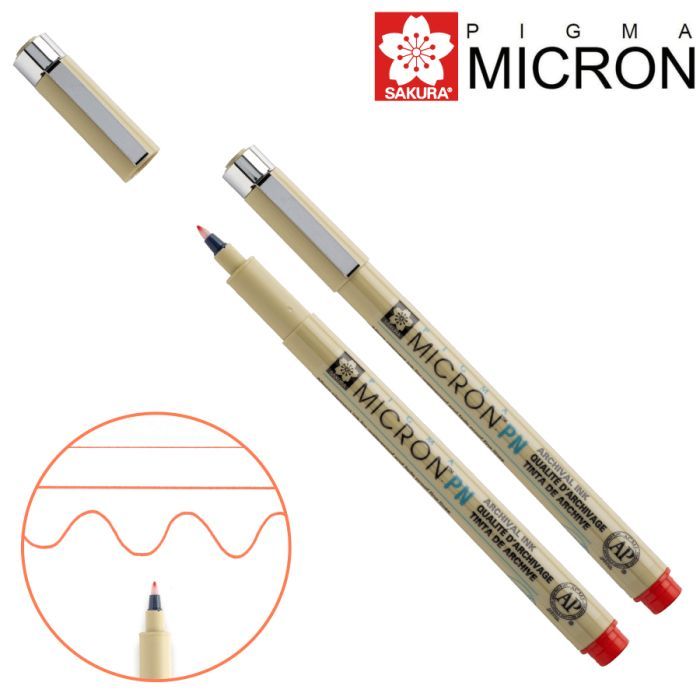 Лайнер Sakura PIGMA MICRON PN Червоний (0.4-0.5мм) (084511307162)