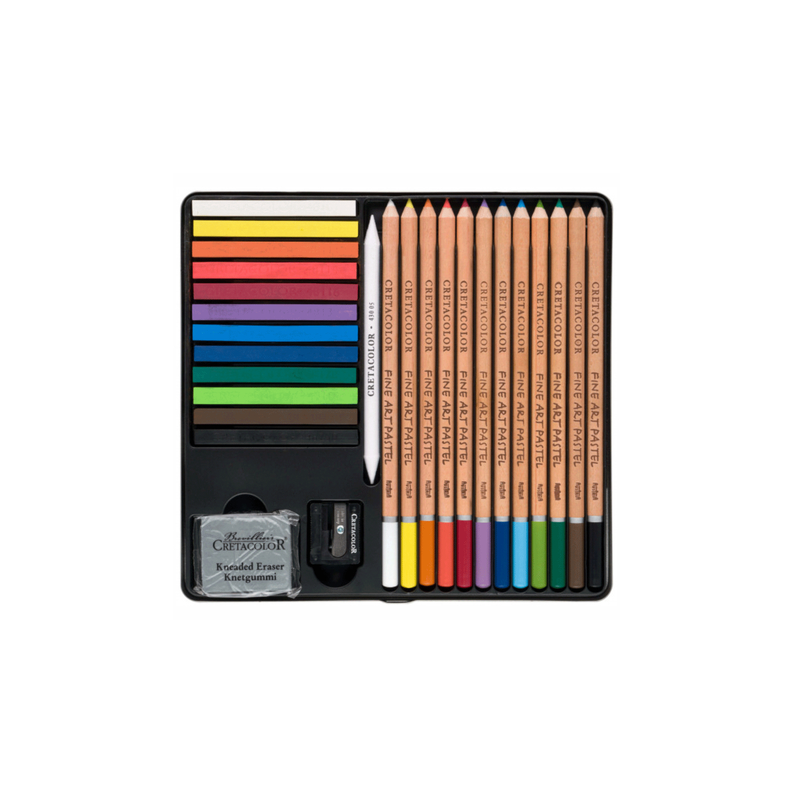 Художественный набор Cretacolor THE PASTEL BASIC BOX, пастели и карандашей 27 предметов (9014400325190) изображение 2