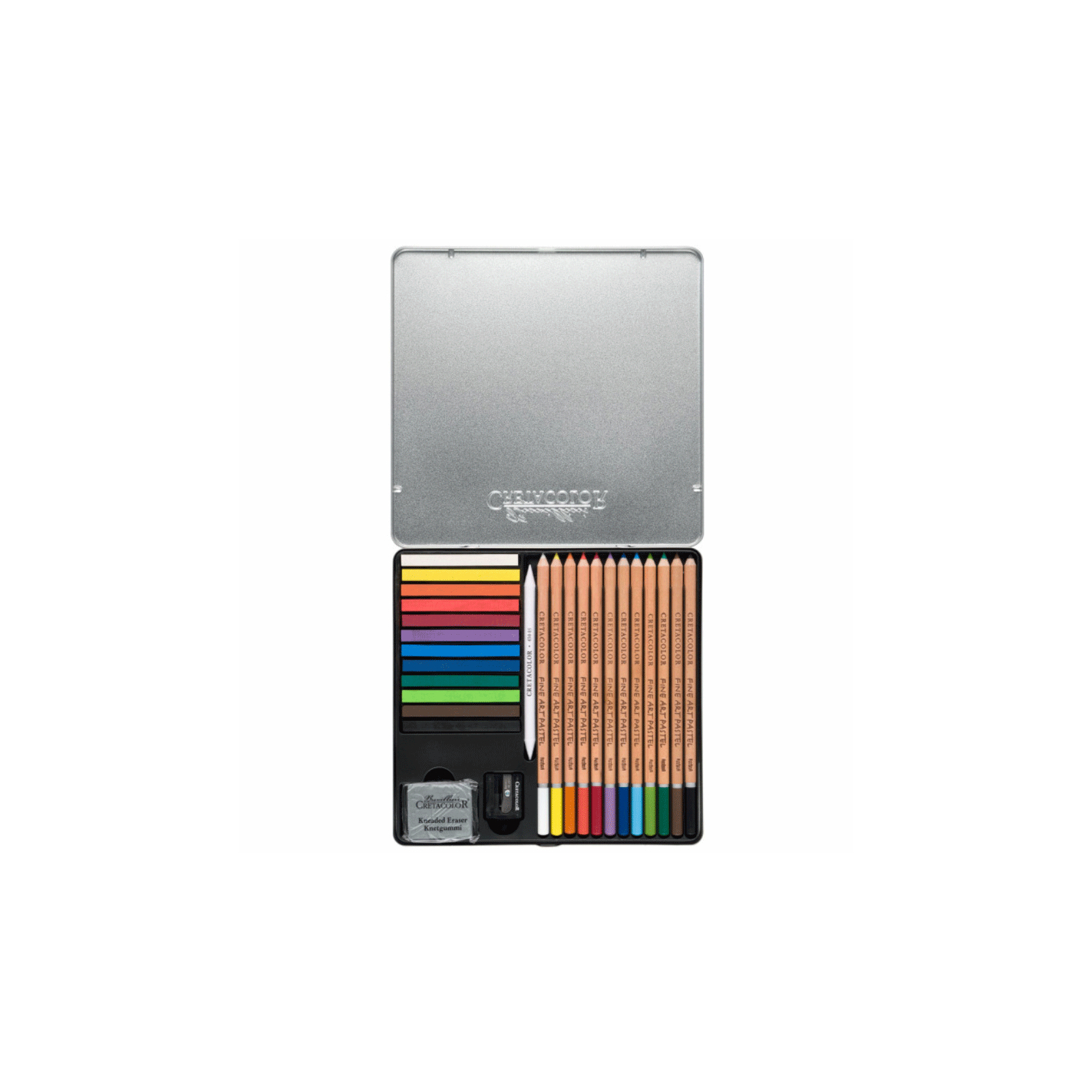 Художественный набор Cretacolor THE PASTEL BASIC BOX, пастели и карандашей 27 предметов (9014400325190) изображение 3
