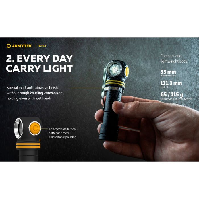 Фонарь Armytek ELF C2 Micro-USB White (F05102C) изображение 12