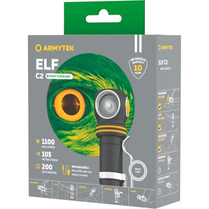 Фонарь Armytek ELF C2 Micro-USB White (F05102C) изображение 7