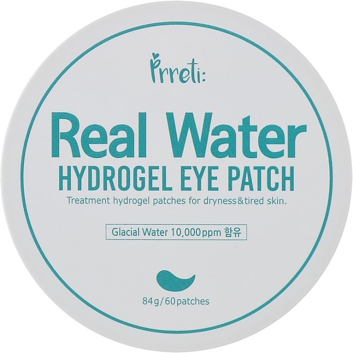 Патчи под глаза Prreti Real Water Hydrogel Eye Patch Гидрогелевые Увлажняющие 60 шт. (8809738321959)