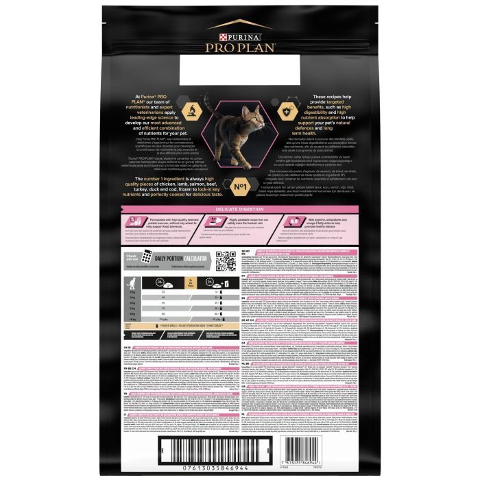 Сухий корм для кішок Purina Pro Plan Delicate Lamb зі смаком ягняти 10 кг (7613035846944) зображення 3