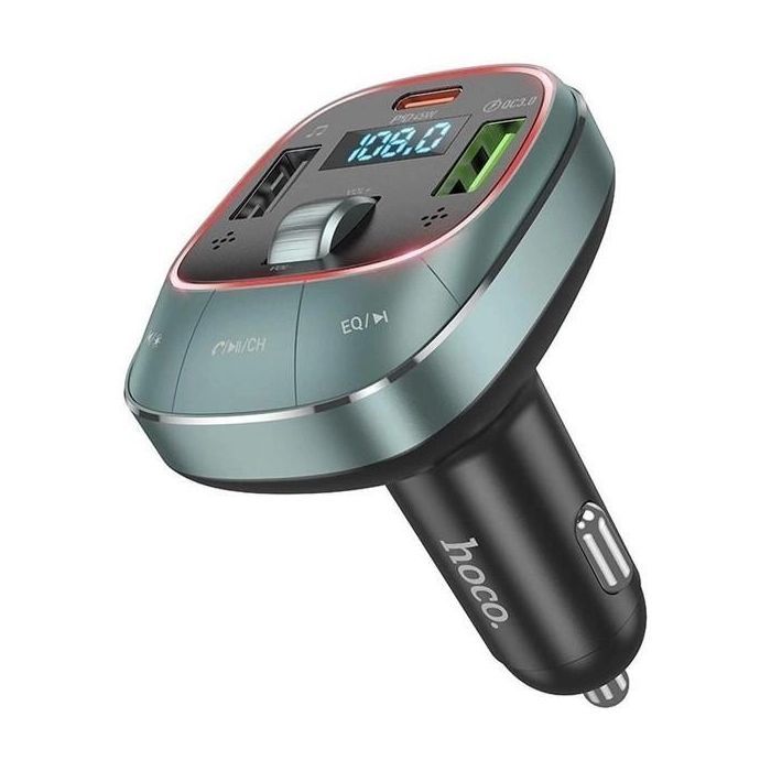 FM модулятор HOCO E76, Silver, Box (E76S)