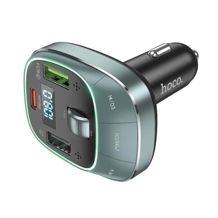FM модулятор HOCO E76, Silver, Box (E76S) зображення 3