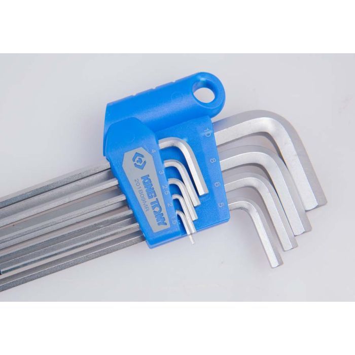 Ключ KING TONY шестигранный 9 шт. Г-образный 1,5-10 мм (201B09MR) изображение 6