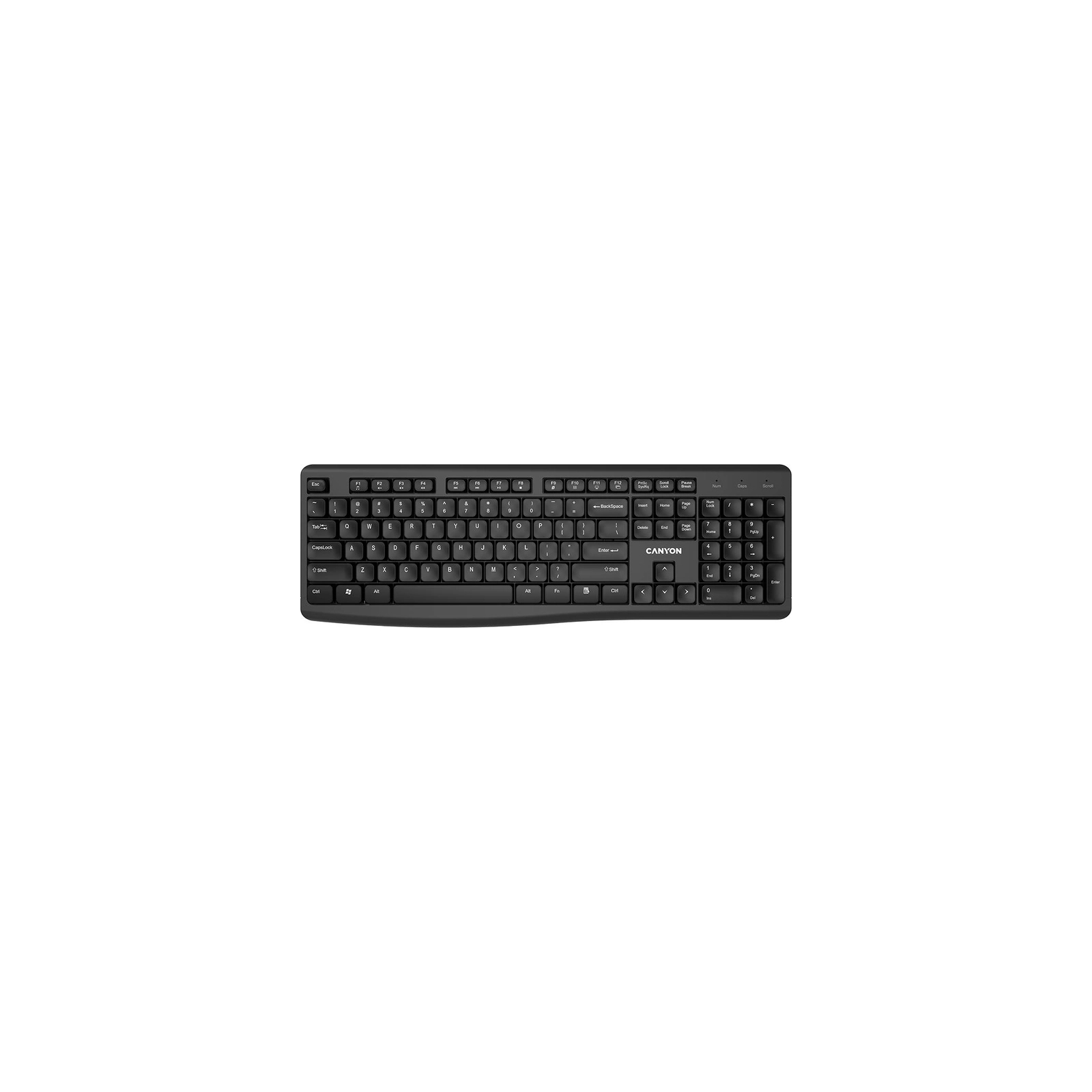 Клавіатура Canyon HKB-W50 Wireless Black (CNS-HKBW05-RU)