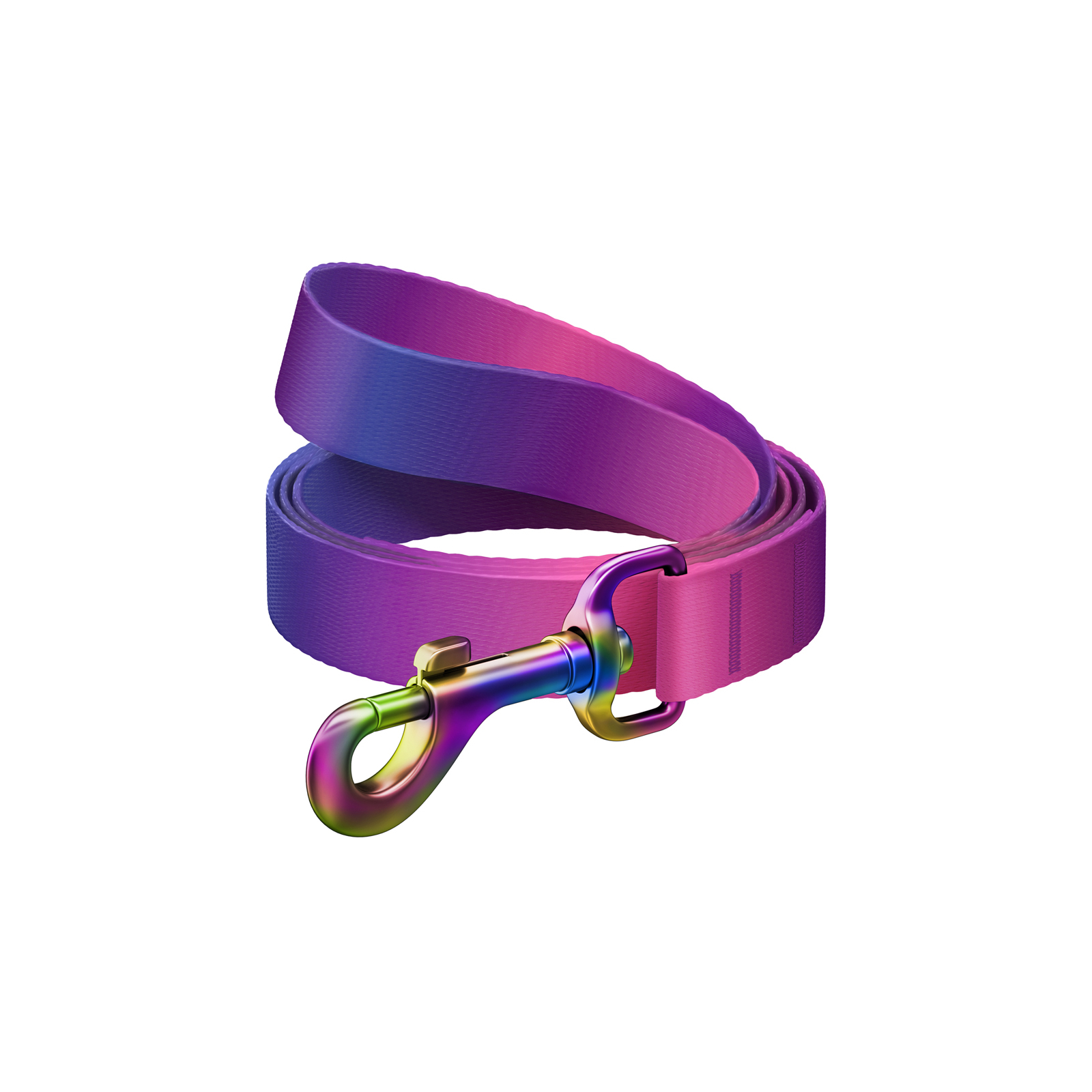 Поводок для собак WAUDOG Nylon Recycled градиент L-XXL фиолетовый (46609)