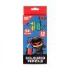 Карандаши цветные Yes Ninja (сине красный), двусторонние 12 шт. 24 цв (290749)