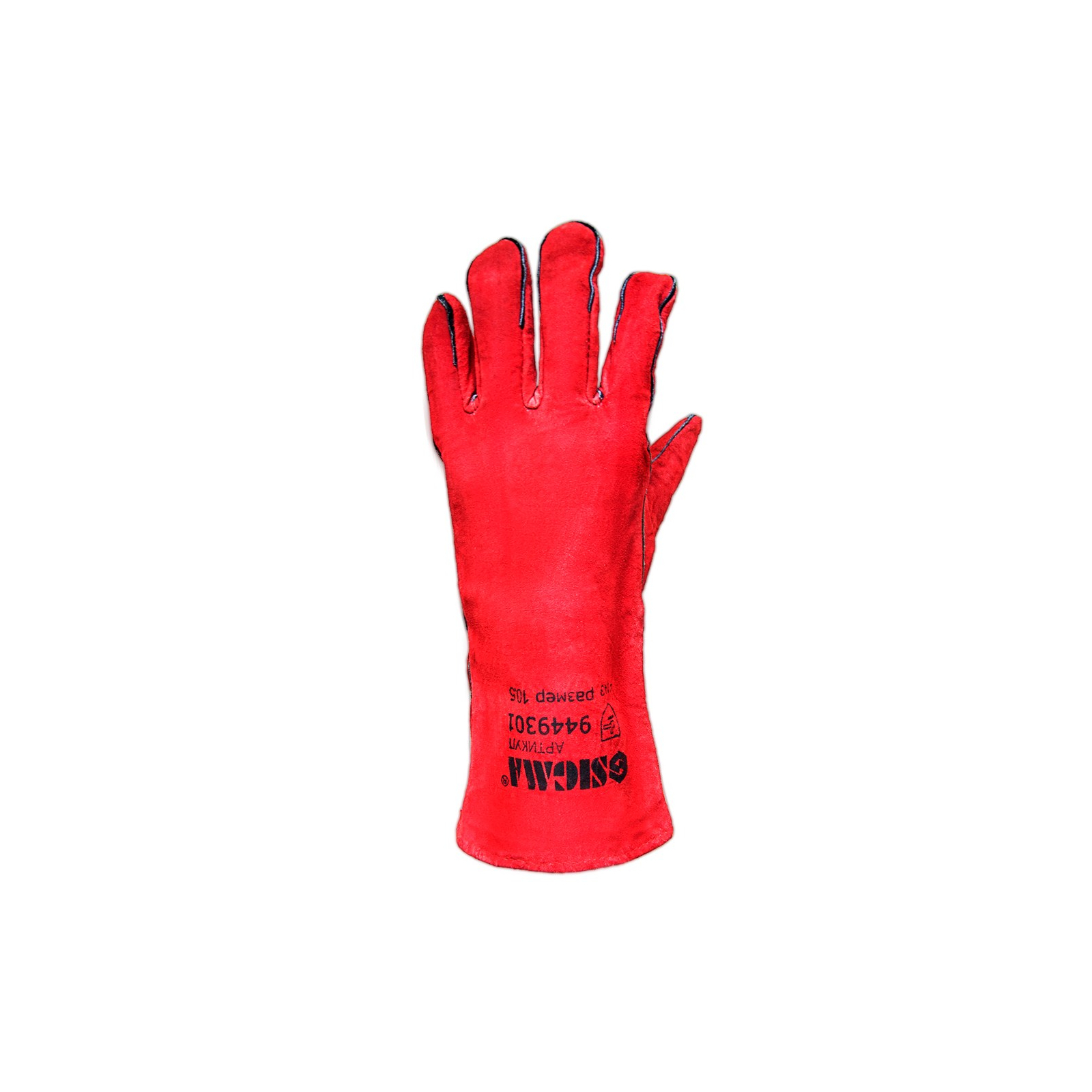 Защитные перчатки Sigma краги сварщика (красные) (9449301) изображение 2
