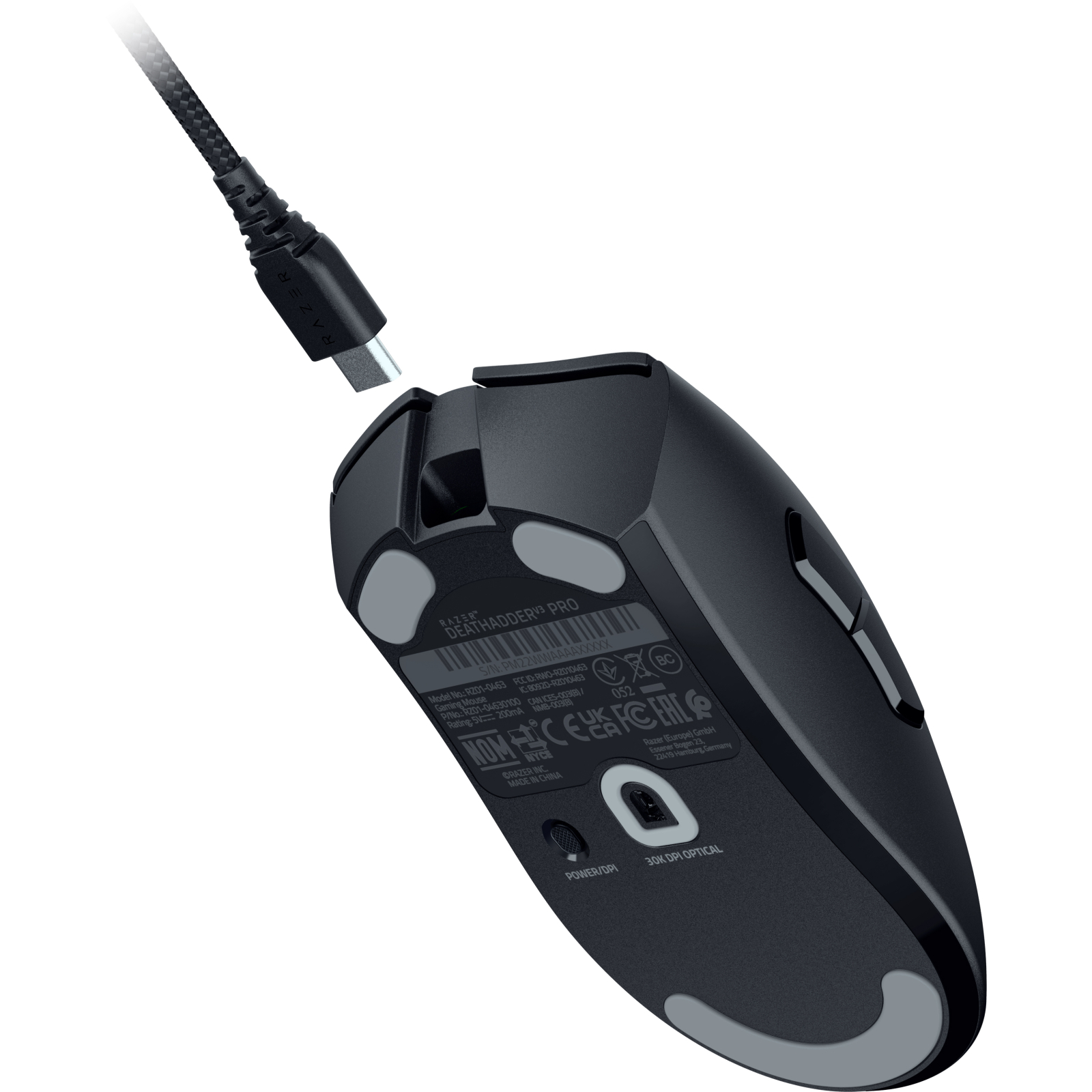 Мишка Razer DeathAdder V3 PRO Wireless & Mouse Dock Black (RZ01-04630300-R3WL) зображення 3