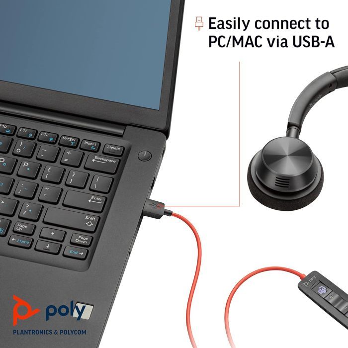 Навушники Poly Blackwire 3320-M USB-A/C (8X220AA) зображення 3
