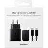 Зарядное устройство Samsung 45W Compact Power Adapter (w C to C Cable) Black (EP-T4510XBEGEU) изображение 5