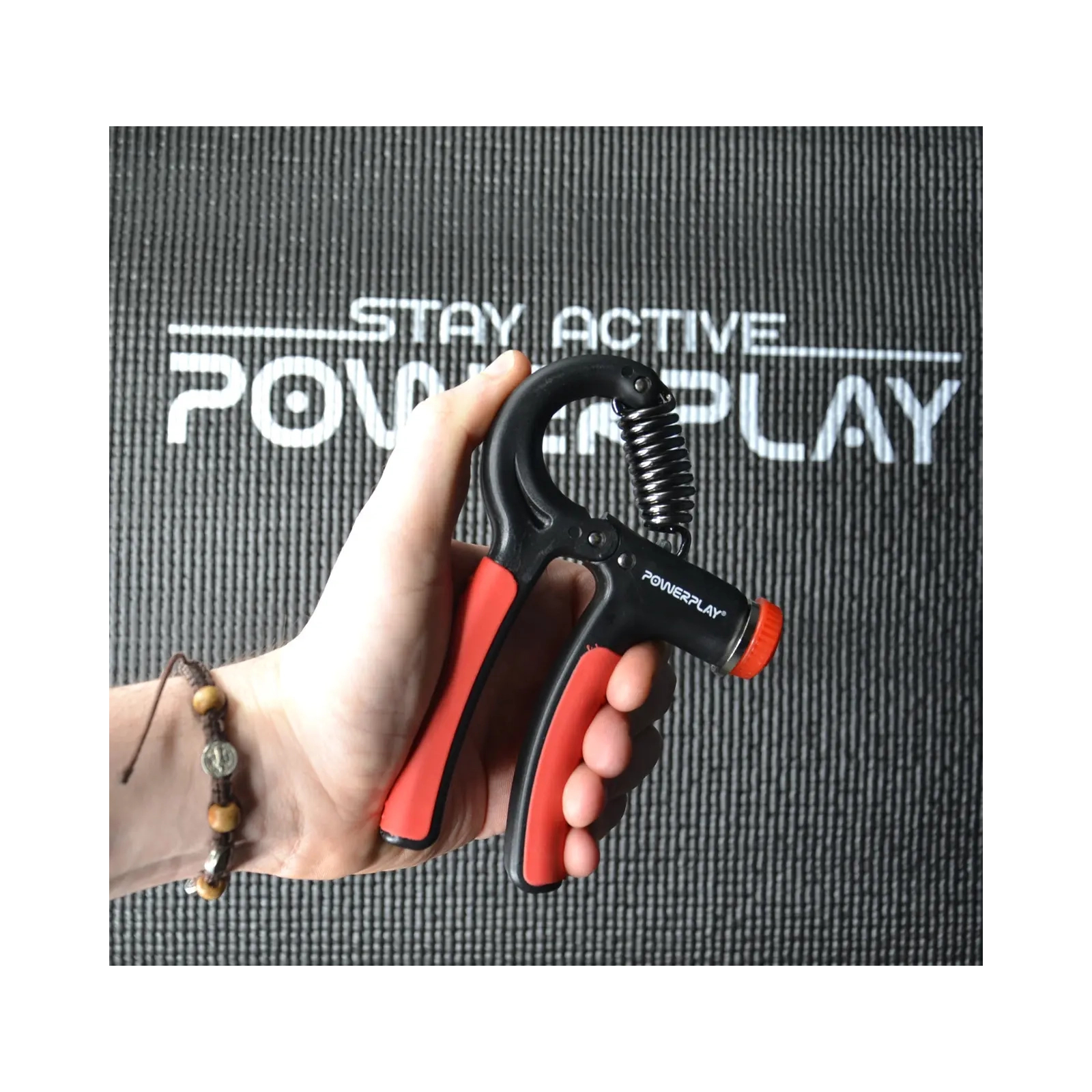 Эспандер PowerPlay кистьовий 10-40 кг Strength Grip Чорно-червоний (PP_4323_Bl/Red) изображение 5