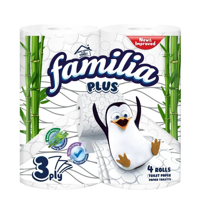 Туалетний папір Familia 3 шари 4 рулони (8690536020140)