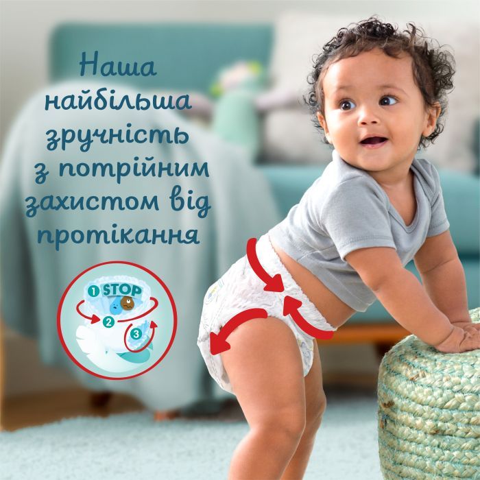 Подгузники Pampers Premium Care Pants Maxi Трусики Размер 4 (9-15 кг) 114 шт. (8006540490938) изображение 7