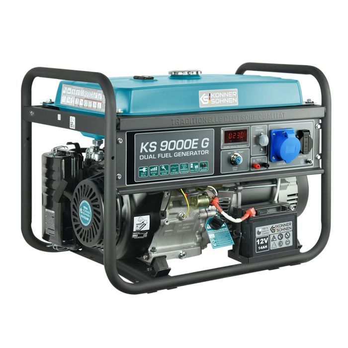 Генератор Konner&Sohnen газобензиновий KS 9000E G, 230V, 6.5kW, електростартер, 83.0кг (KS9000EG) зображення 3