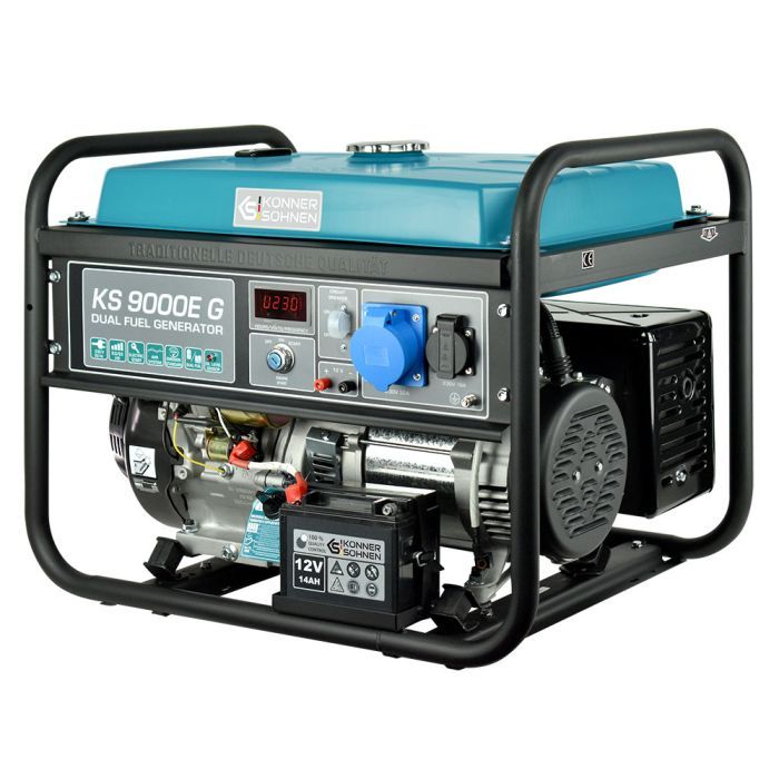 Генератор Konner&Sohnen газобензиновий KS 9000E G, 230V, 6.5kW, електростартер, 83.0кг (KS9000EG) зображення 4
