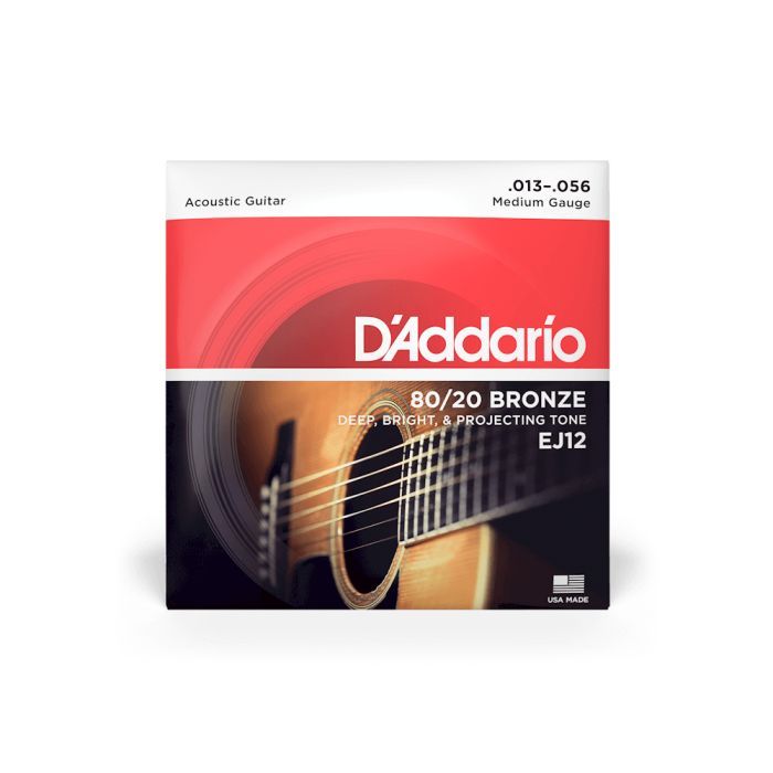 Струны для гитары D'Addario 80/20 Bronze Medium (13-56) (EJ12)