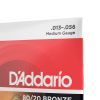 Струны для гитары D'Addario 80/20 Bronze Medium (13-56) (EJ12) изображение 4
