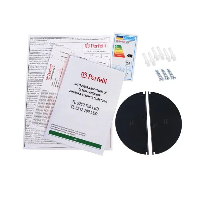 Витяжка кухонна Perfelli TL 6212 Full BL 700 LED зображення 11
