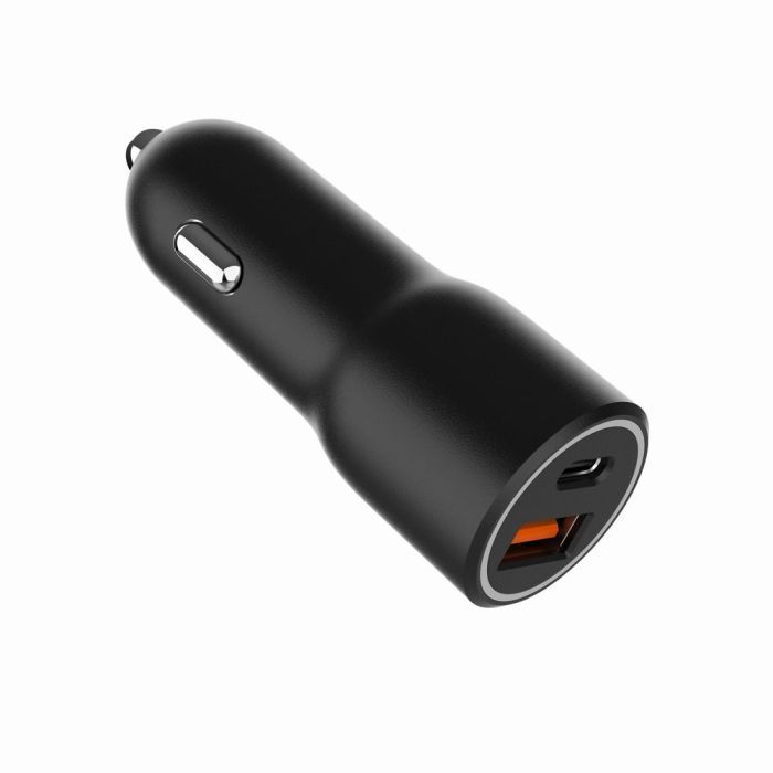 Зарядний пристрій Gembird 1xUSB-A (18W QC3.0) + 1xUSB-C (PD 20W) black (TA-UC-AC2PDQC38-CAR-01) зображення 3