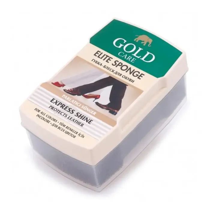 Губка для обуви GoldCare Elite Sponge Блеск Бесцветная (8697704014048)