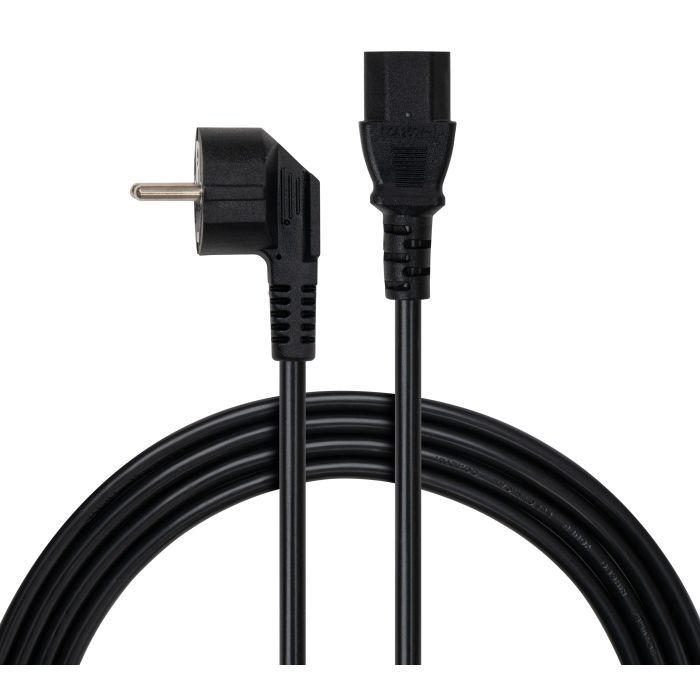 Кабель питания C13 3.0m 1mm2 Vinga (VCPPC1C133BK) изображение 2